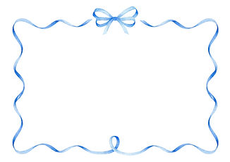 Blue Ribbon Frame