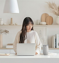 Woman Working Desk