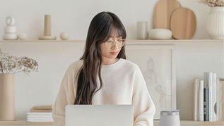 Student practicing English speaking confidently in an online lesson with an ESLVista teacher