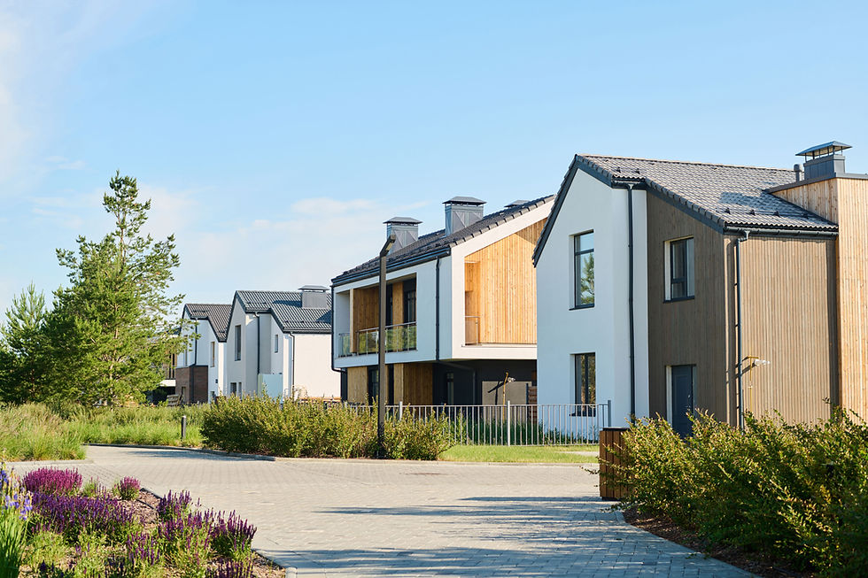 Suburban Homes with Gardens