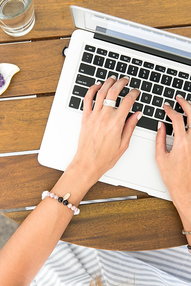 Typing on a Laptop