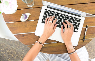 Typing on a Laptop