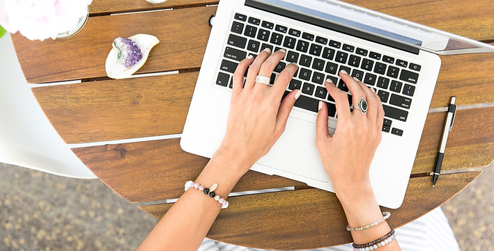 Typing on a Laptop