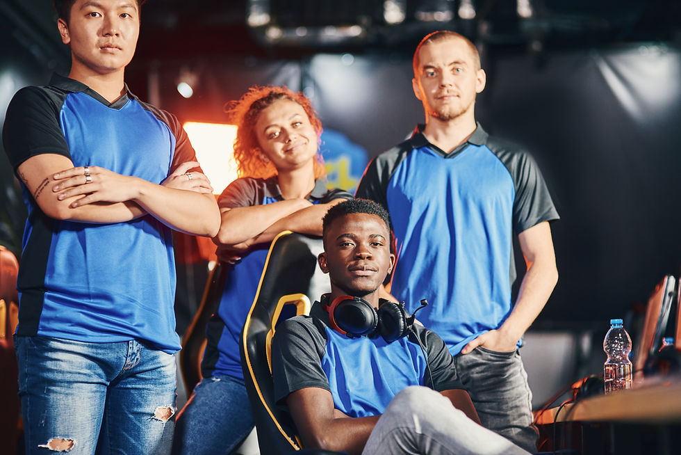 Portrait d'équipe d'e-sport