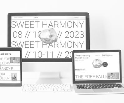 Sweet Harmony MusicFestival website | Daniel James Consulting | award-winning full-service consulting and creative agency