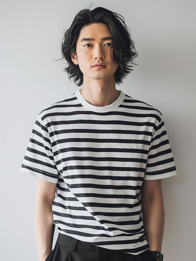Striped Shirt Portrait