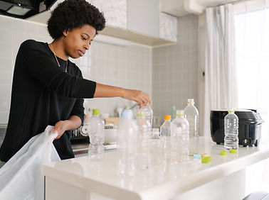 Woman Sorting Bottles