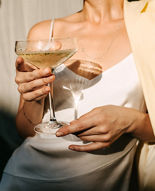 Elegant Drink Moment