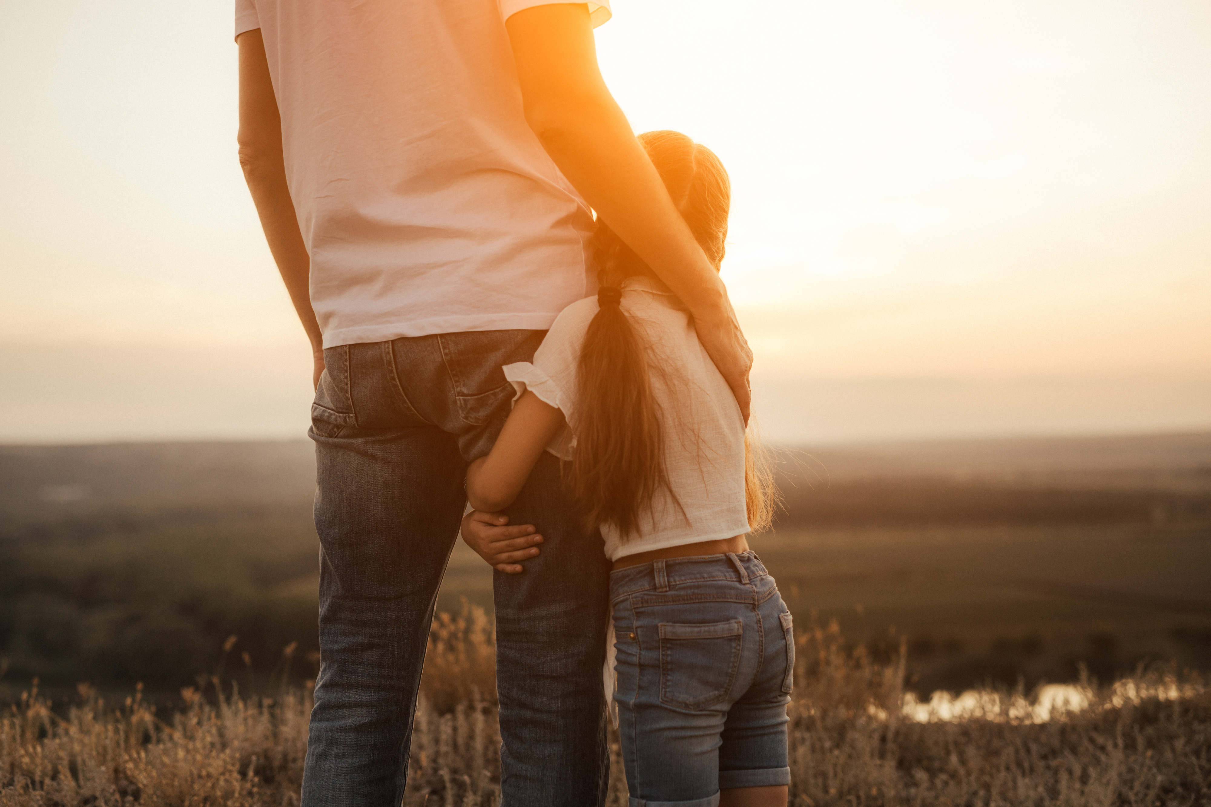 Parent and Child Hugging