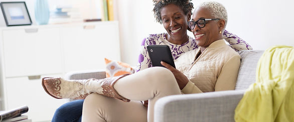 Friends Using Digital Tablet