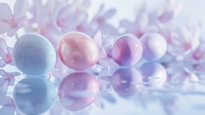 파스텔 부활절 달걀