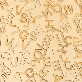 Wooden Letters Scatter