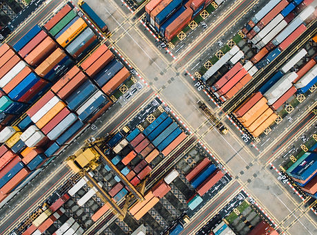 Aerial View of Containers