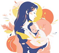 親子のイラスト