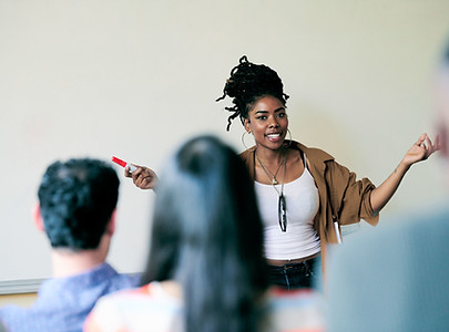 Woman Leading Presentation