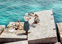 Seaside Leisure Scene