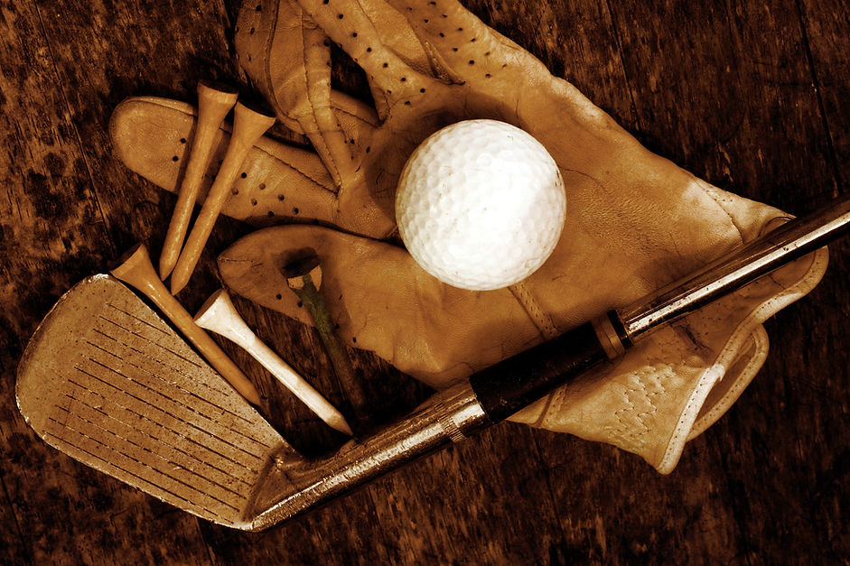 Golfuitrusting van dichtbij