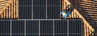 Solar Panels on Rooftop