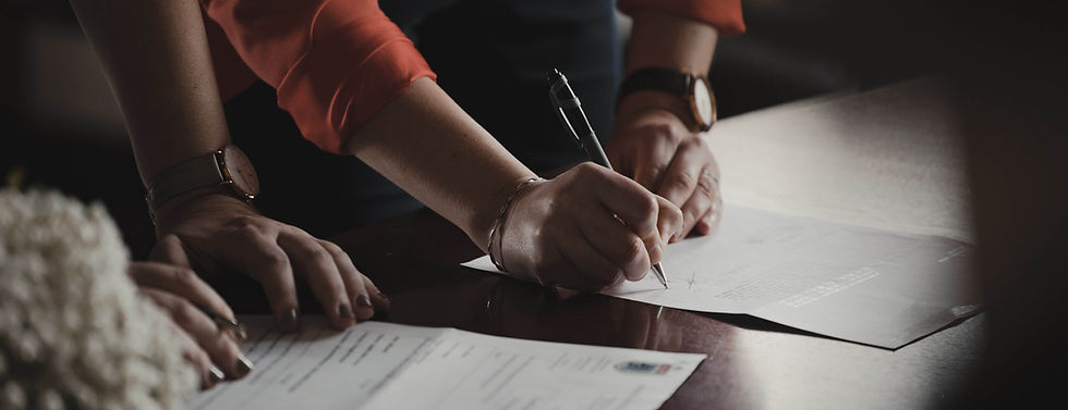 Signature d'un contrat