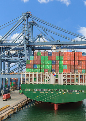 Cargo Ship at the Port
