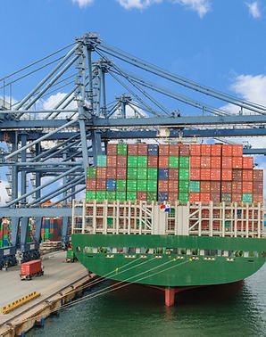 Cargo Ship at the Port