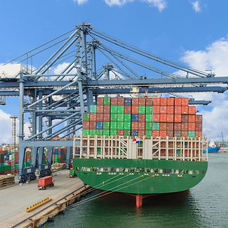 Cargo Ship at the Port