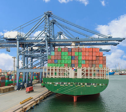 Cargo Ship at the Port