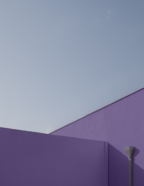 Purple Building Exterior