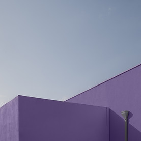 Purple Building Exterior