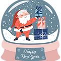 Santa Snow Globe