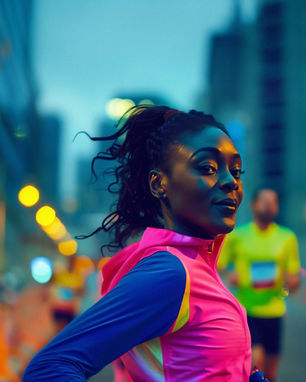 Runner In Urban Race