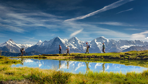 Menschen auf einer Wanderung
