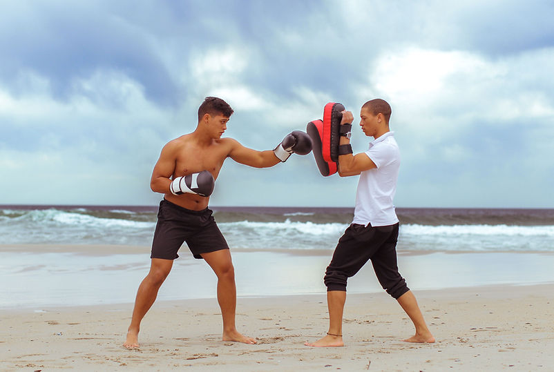 Boxen am Strand