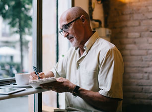 Man Writing Notes