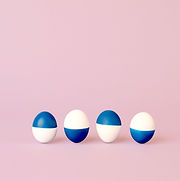 Blue and White Eggs