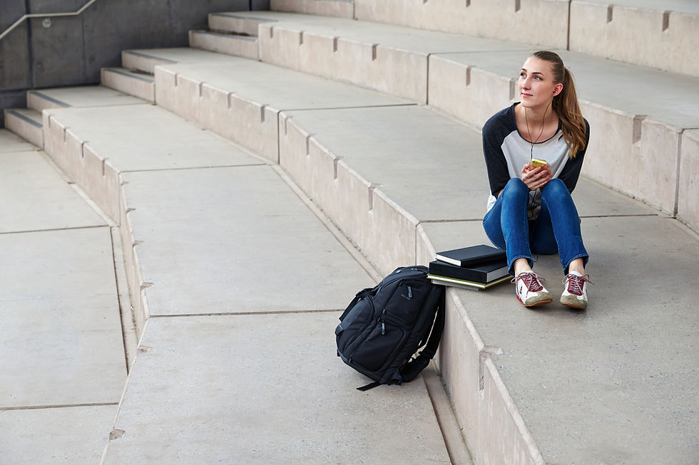 Étudiant en amphithéâtre