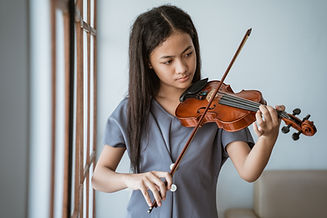 Playing a Violin
