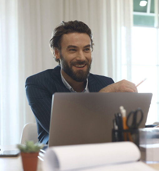 A smiling business man