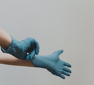 Pulling on Gloves