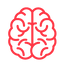 Icône de cerveau simple