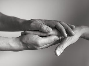 trust signified by people holding hands