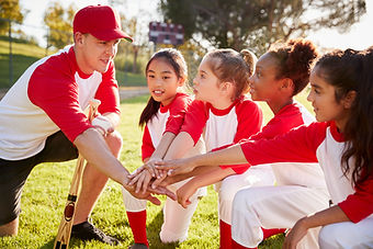 Mani della squadra della Little League