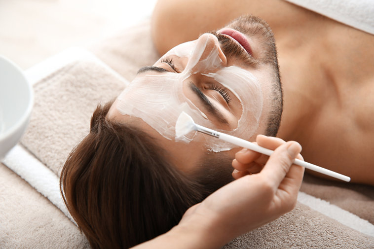 Man Getting a Facial