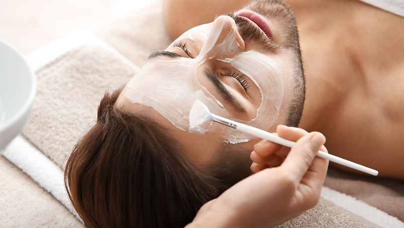 Man Getting a Facial