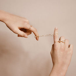 Gold Rings and Chain Bracelets