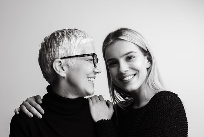 Smiling Women Together