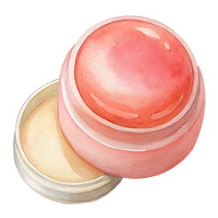 Pink Lip Balm Illustration