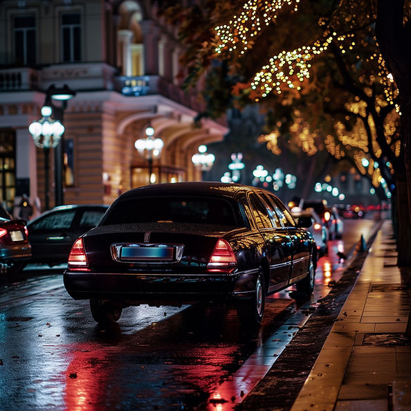 Nighttime City Street