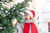 Sapin de Noël de rue