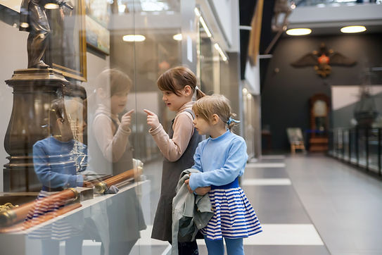 Kids visiting a museum